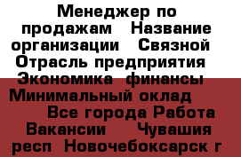 Менеджер по продажам › Название организации ­ Связной › Отрасль предприятия ­ Экономика, финансы › Минимальный оклад ­ 25 000 - Все города Работа » Вакансии   . Чувашия респ.,Новочебоксарск г.